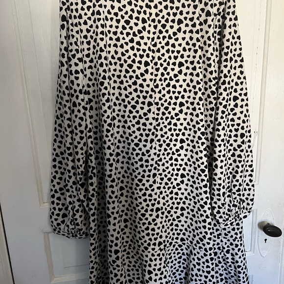 Loft Flounce Heart Print Dress - Picture 2 of 2